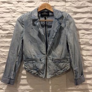 Bebe Denim Blazer Jacket